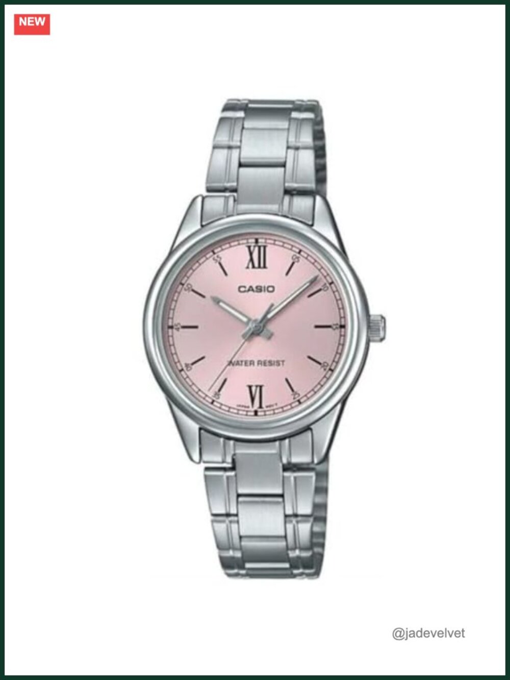 Casio Women's Quartz Watch Stainless Steel Band Analog 3-Hand